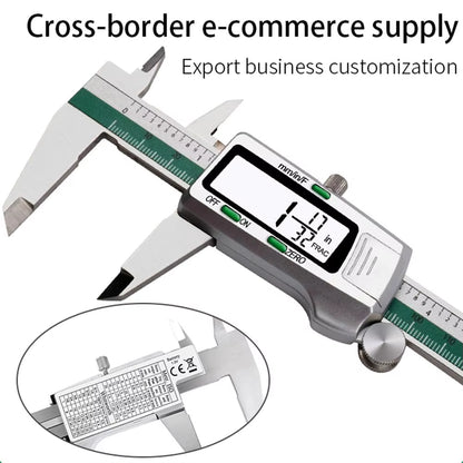 ET50 150Mm Digital Caliper Fraction / MM / Inch 0.01Mm High Precision Vernier Caliper Gauge for Mechanical Components Measure