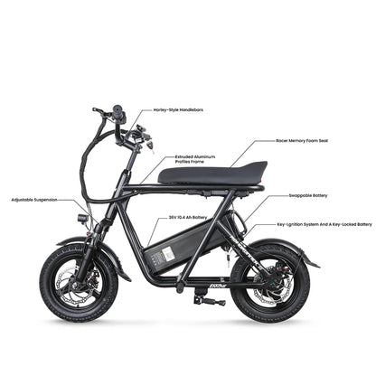 Roadrunner SE Ultra Light-Weight Seated Electric Scooter Bike