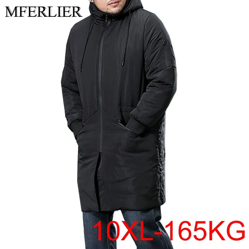 Autumn Winter Jackets Men 10XL Bust 162Cm 5XL 6XL 7XL 8XL 9XL plus Size Cotton Loose Jackets
