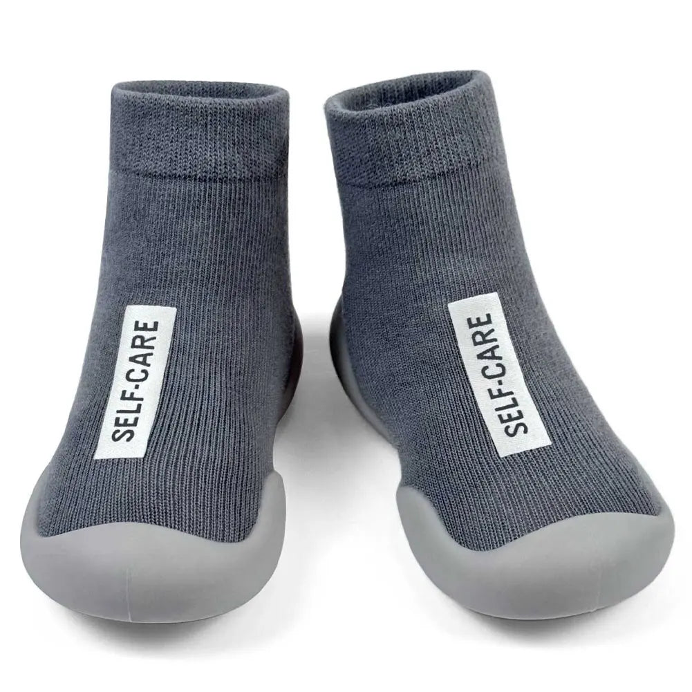 Baby Sock Shoes Non-Slip Toddler Walking Shoes Infant Floor Socks Soft Rubber Sole First Walker Breathable Booties Boys Girls