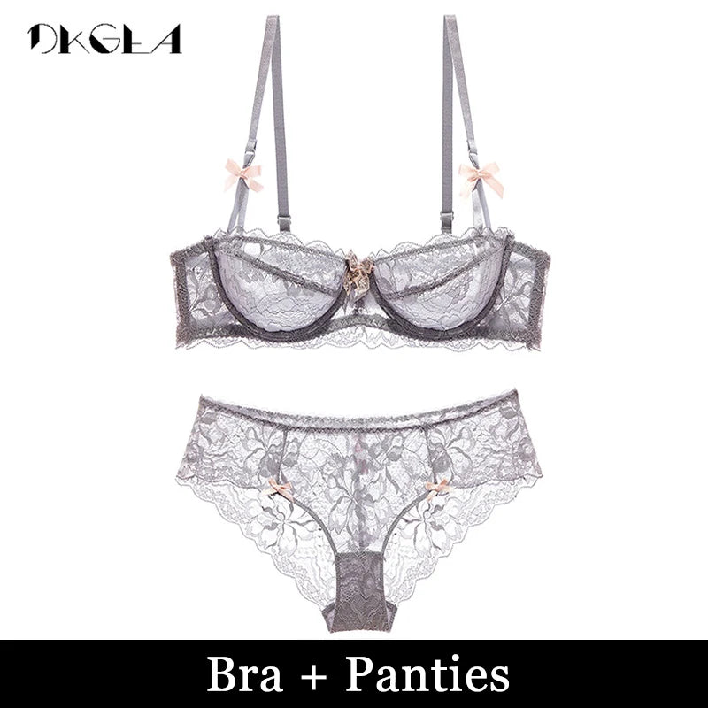 New Top Sexy Bra plus Size Lace Underwear Ultrathin Transparent Brassiere a B C D Cup White Bras Embroidery Women Lingerie Black
