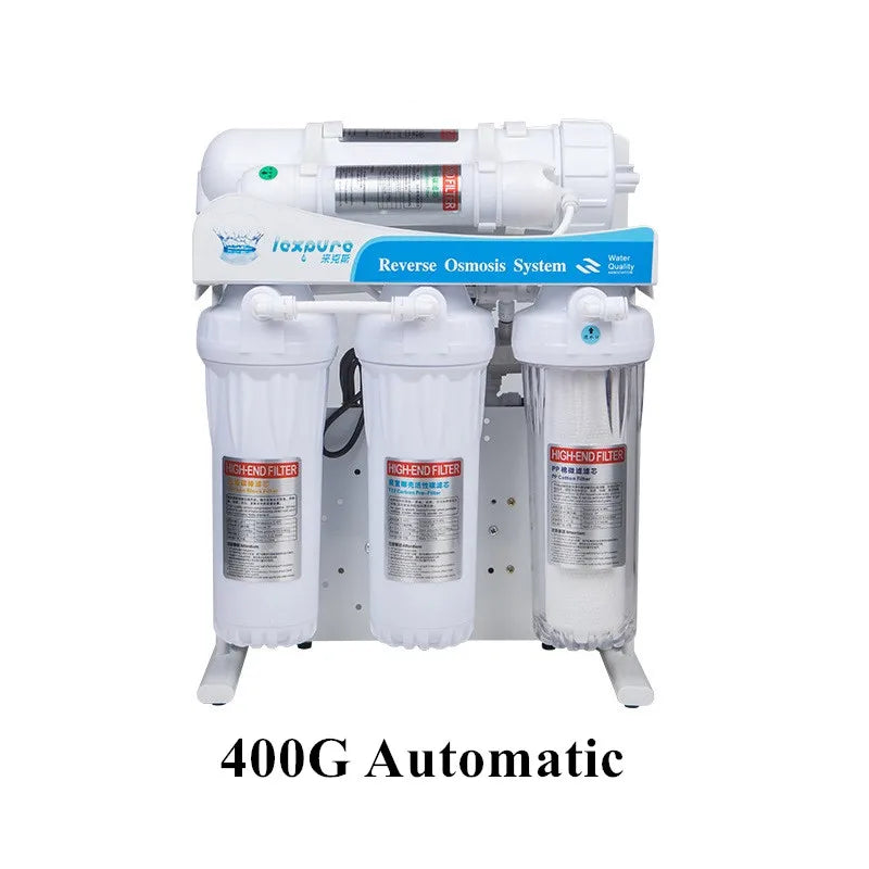 400/600Gpd Water Purifier Reverse Osmosis System Pure Water Machine Reverse Osmosis Water Filter Automatic Flush Aquarium System