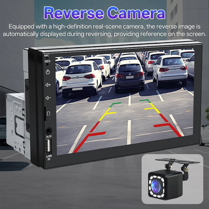 7 Inch 1 Din Car Radio HD Touch Screen Multimedia Player Carplay Android Auto Universal Bluetooth Mirror Link FM Aux