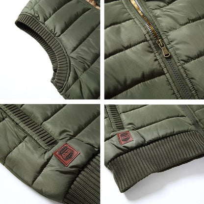 2021 Large Size 5XL Winter Fleece Thick Warm Vest Men Casual Outwear Sleeveless Jacket Male Waistcoat Multi Many Pocket Vest